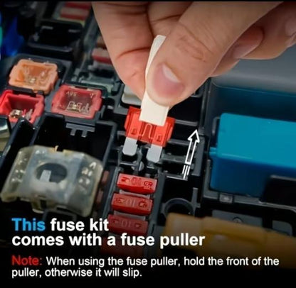 🚗306Pcs Automotive Fuse Kit with Tester & Puller